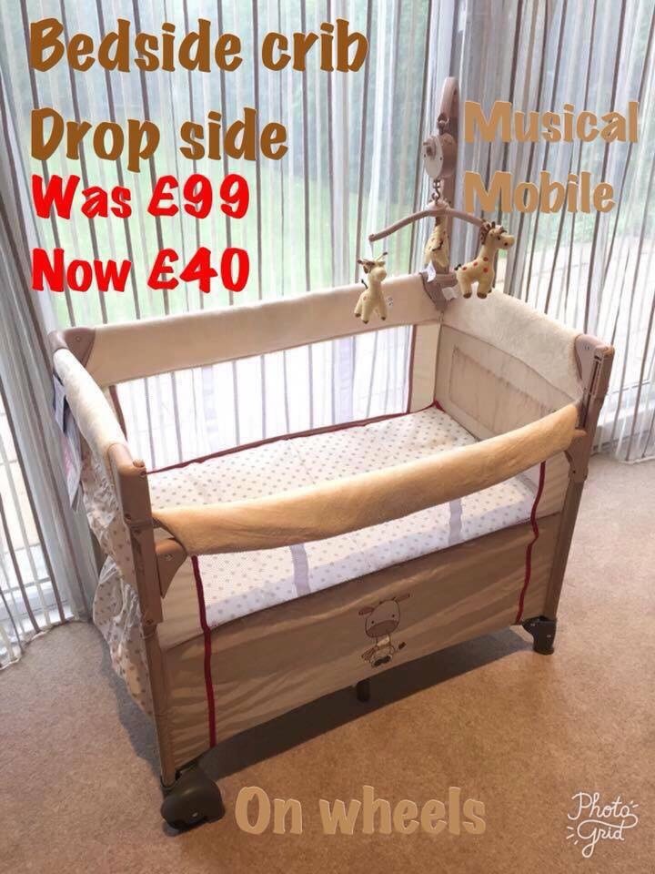travel cot with drop side